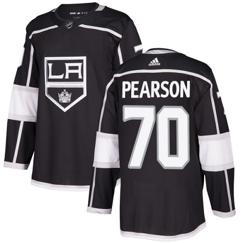 Adidas Men Los Angeles Kings #70 Tanner Pearson Black Home Authentic Stitched NHL Jersey